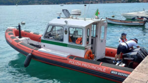 Polizia Provinciale, la nuova motovedetta per il Nucleo di Nautico operante sul Garda