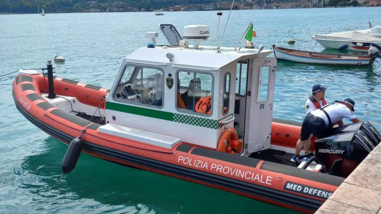 Polizia Provinciale, la nuova motovedetta per il Nucleo di Nautico operante sul Garda